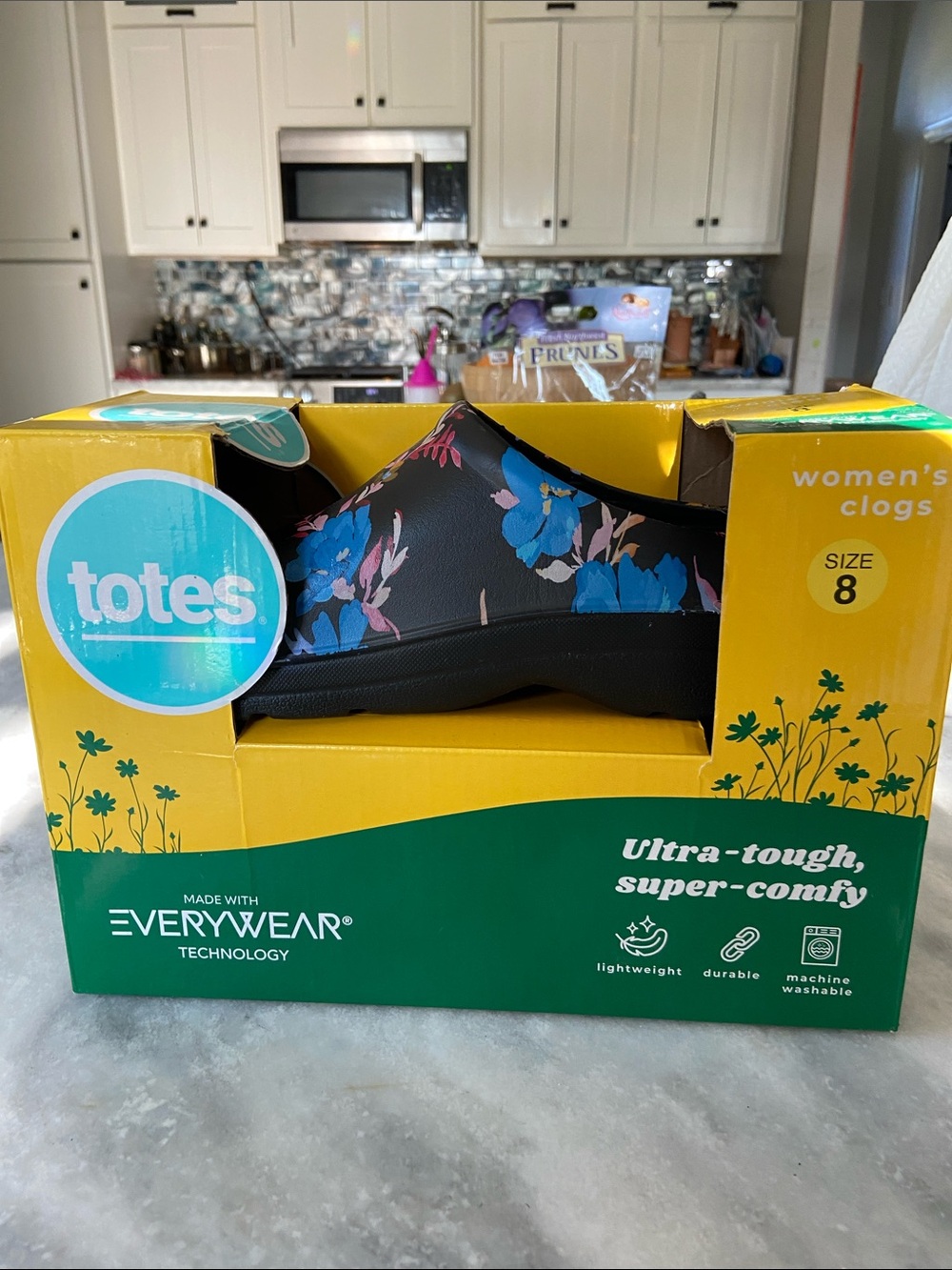 Clogs in box